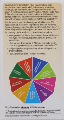Country Life Core Daily-1 Men 50+ Multivitamin Tablets Perspective: right