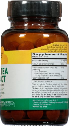 Country Life  Green Tea Extract Perspective: right