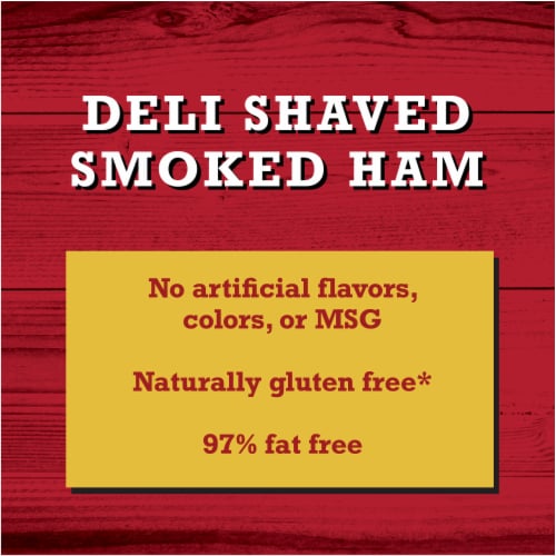 Deli Shaved Smoked Ham Lunch Meat Perspective: right