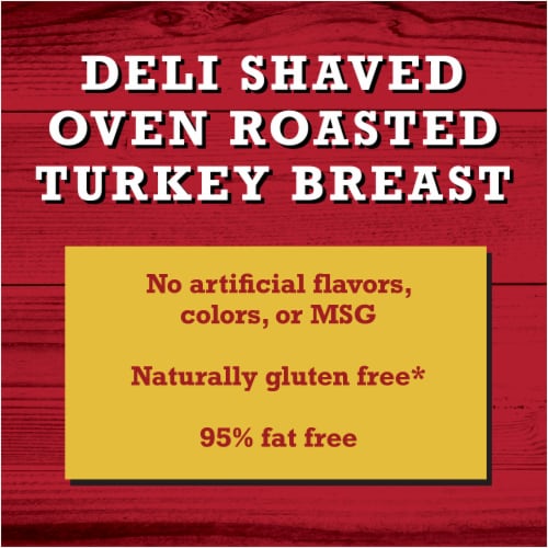 Deli Shaved Oven Roasted Turkey Breast Lunch Meat Perspective: right