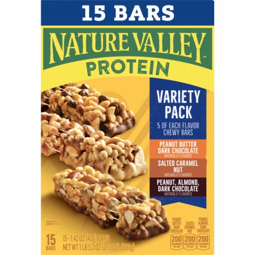 Nature Valley Protein Granola Bars Snack Variety Pack Chewy Bars Perspective: right
