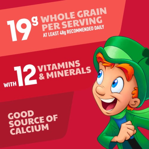 General Mills Lucky Charms Large Size Cereal Perspective: right