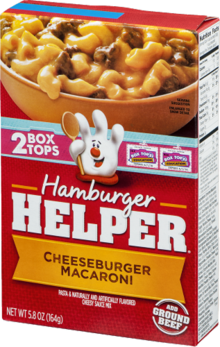 Hamburger Helper Cheeseburger Macaroni Perspective: right