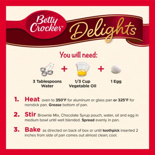 Betty Crocker™ Delights Supreme Original Brownie Mix Perspective: right