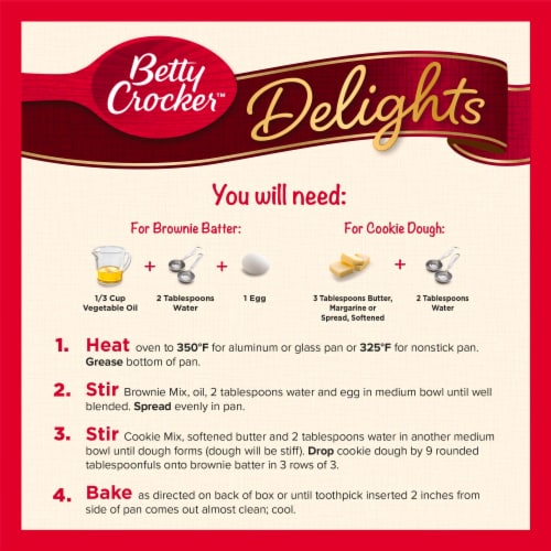 Betty Crocker™ Delights Cookie Brownie Bar Mix Perspective: right