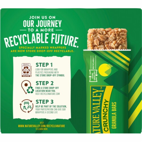 Nature Valley Whole Grain Peanut Butter Dark Chocolate Crunchy Granola Bars Snacks Perspective: right