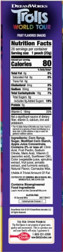 Betty Crocker Dreamworks Trolls World Tour Assorted Fruit Flavored Snacks Perspective: right