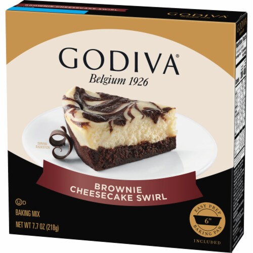 Godiva® Brownie Cheesecake Swirl Baking Mix Perspective: right
