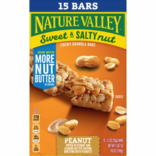 Nature Valley Peanut Sweet and Salty Nut Chewy Granola Bars Perspective: right