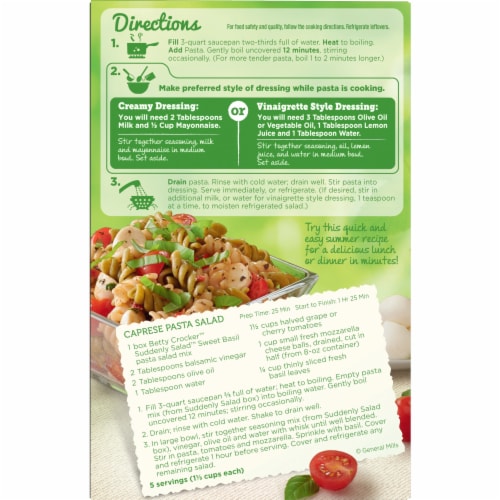 Betty Crocker Suddenly Salad Sweet Basil Pasta Salad Mix Perspective: right