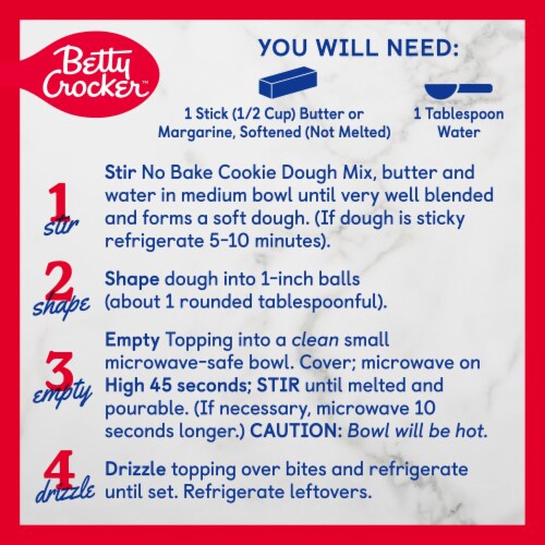 Betty Crocker™ No Bake Bites Chocolate Chip Cookie Dough Perspective: right