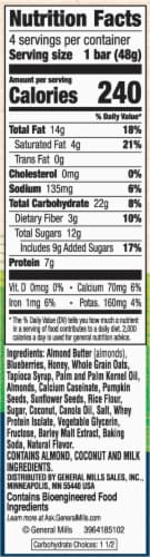 Nature Valley™ Packed Almond Butter & Blueberry Sustained Energy Bars Perspective: right