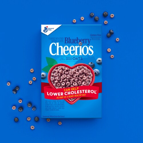 General Mills Blueberry Cheerios Large Size Cereal Perspective: right