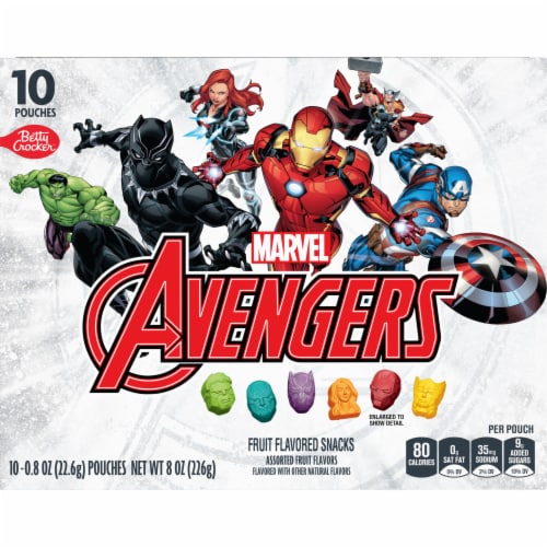 Marvel Avengers Gluten Free Fruit Flavored Snacks Perspective: right