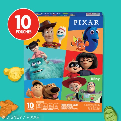 Disney Pixar Gluten Free Fruit Flavored Snacks Perspective: right