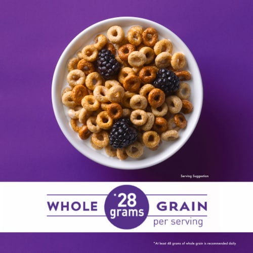 General Mills Honey Nut Cheerios Family Size Cereal Perspective: right