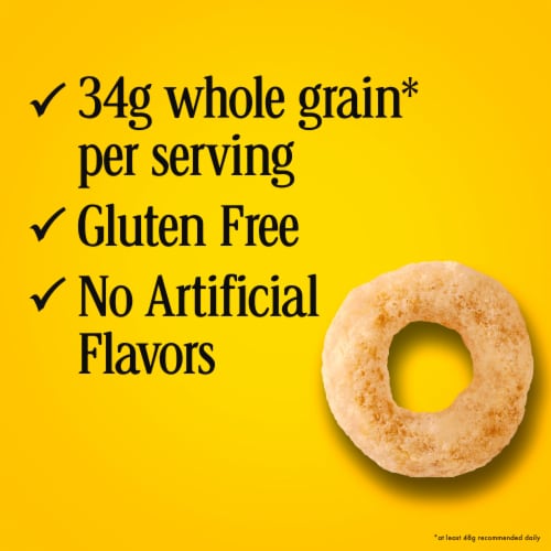 General Mills Cheerios Family Size Cereal Perspective: right