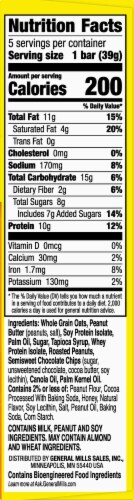 Nature Valley Chocolate Peanut Butter Crunchy Protein Granola Bars Perspective: right