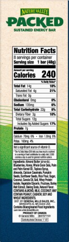 Nature Valley™ Packed Almond Butter & Blueberry Sustained Energy Bars Perspective: right