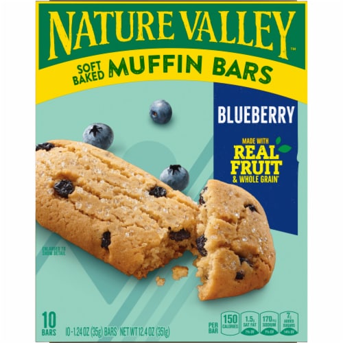 Nature Valley Blueberry Soft Baked Muffin Bars Perspective: right
