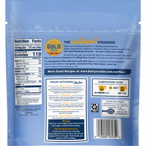 Gold Medal™ Gluten Free Oat Flour Perspective: right