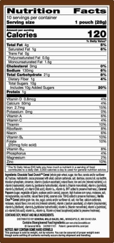 General Mills Chocolate Toast Crunch Remix Chocolate Caramel Snacking Mix Perspective: right