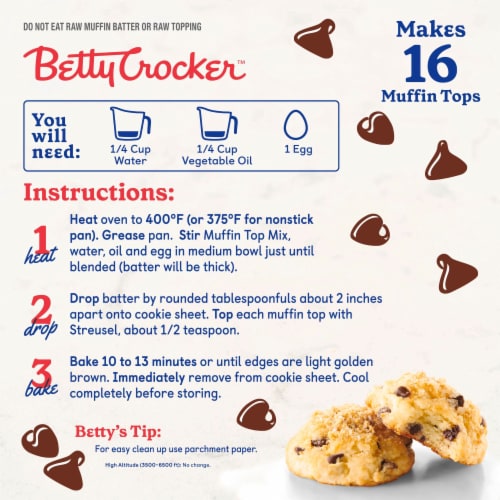 Betty Crocker Chocolate Chip Muffin Tops Mix Perspective: right