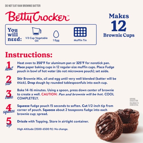 Betty Crocker Ultimate Fudge Brownie Cups Perspective: right