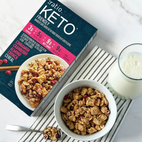 :ratio Keto Friendly Cinnamon Cranberry Almond Crunch Breakfast Cereal Perspective: right
