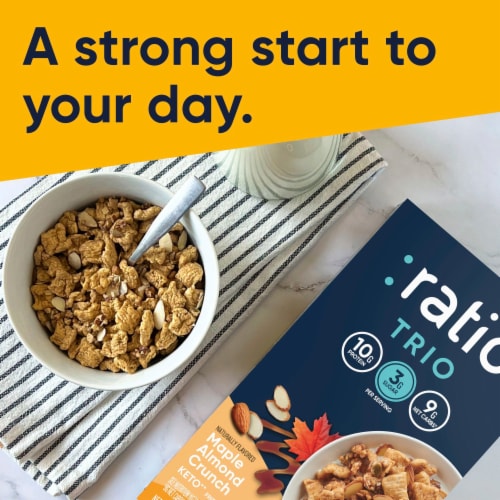 :ratio Keto Friendly Maple Almond Crunch Breakfast Cereal Perspective: right