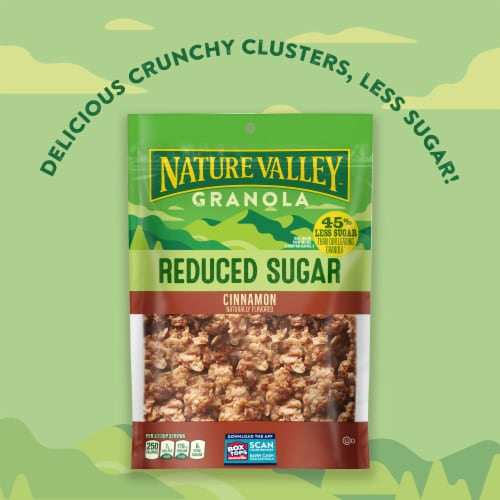 Nature Valley Reduced Sugar Cinnamon Granola Perspective: right
