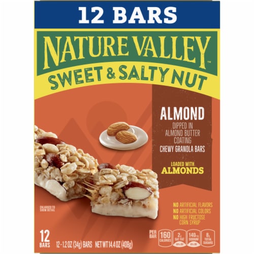 Nature Valley Sweet & Salty Nut Almond Granola bars Perspective: right