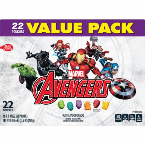 Betty Crocker Marvel Avengers Fruit Snacks Value Pack Perspective: right