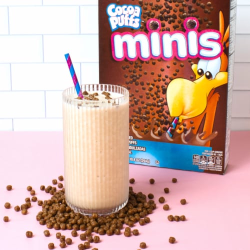 Cocoa Puffs Minis Chocolatey Whole Grain Breakfast Cereal Perspective: right