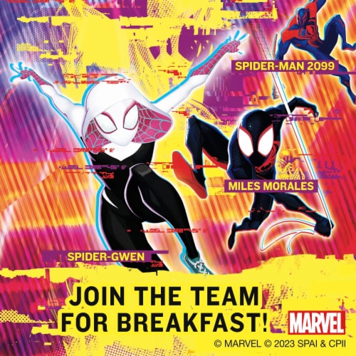 Spider Man Across the Spider Verse Breakfast Cereal Perspective: right