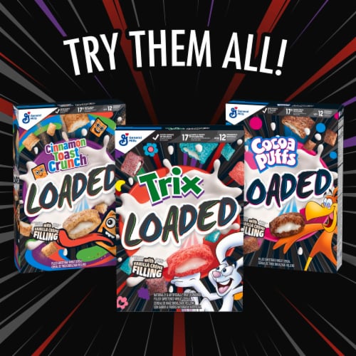Trix Loaded Crispy Crème Filled Breakfast Cereal Perspective: right