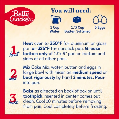 Betty Crocker Favorites Super Moist Butter Recipe Yellow Cake Mix Perspective: right