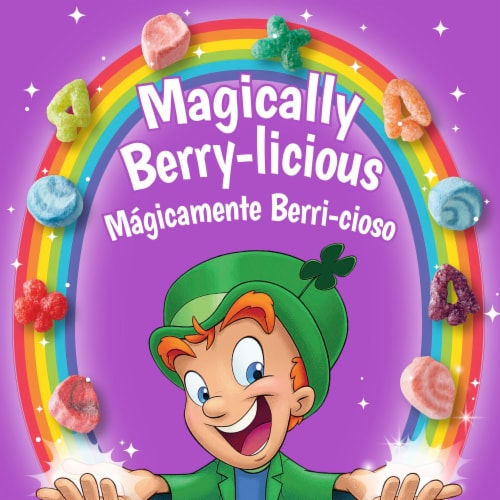 Lucky Charms Berry Swirl Kids Breakfast Cereal with Marshmallows Perspective: right