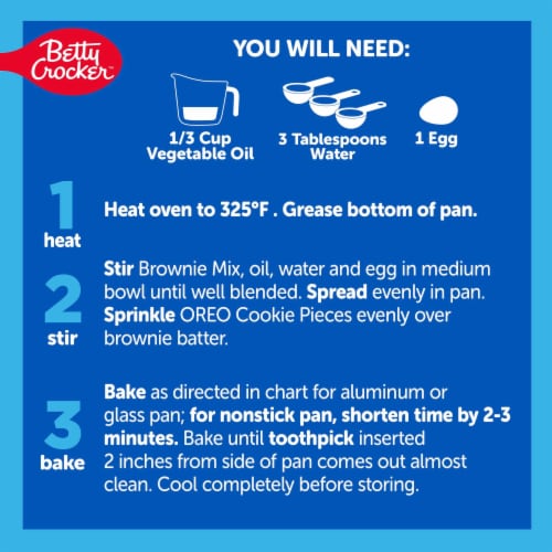 Betty Crocker OREO Brownie With OREO Cookie Pieces Baking Mix Perspective: right