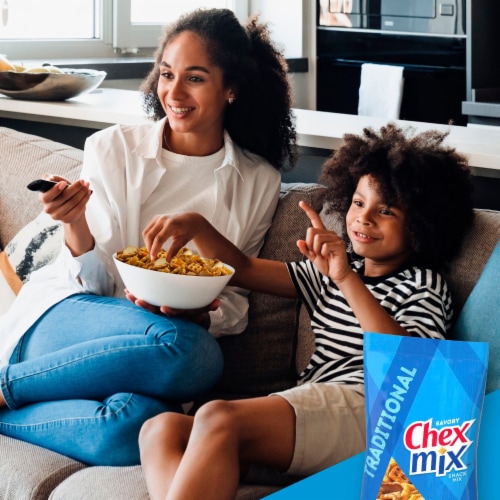 Chex Mix Traditional Savory Snack Mix Perspective: right
