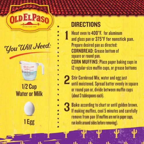 Old El Paso Cinnamon Churro Cornbread Baking Mix Perspective: right