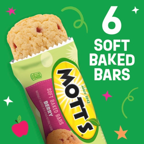 Mott's Soft Baked Bars, Berry, Made with Applesauce, 6 Ct Perspective: right