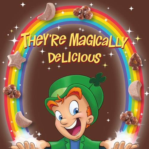 General Mills Lucky Charms Chocolatey Chocolate Cereal Perspective: right