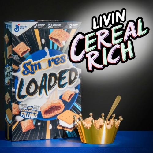 General Mills S'mores Loaded Breakfast Cereal Perspective: right