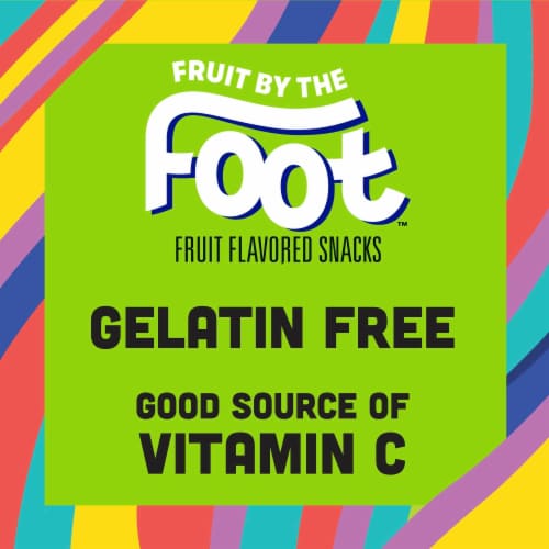 Fruit By The Foot Splitz Fruit Flavored Snacks Watermelon and Lemonade Perspective: right
