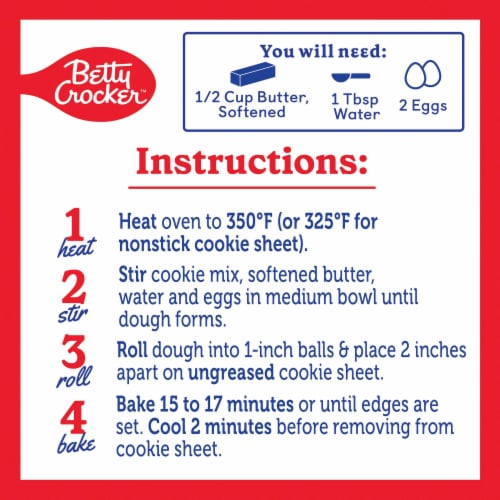 Betty Crocker Soft Baked Cookie Mix, Birthday Cake Batter Flavored, 16.8 oz Perspective: right