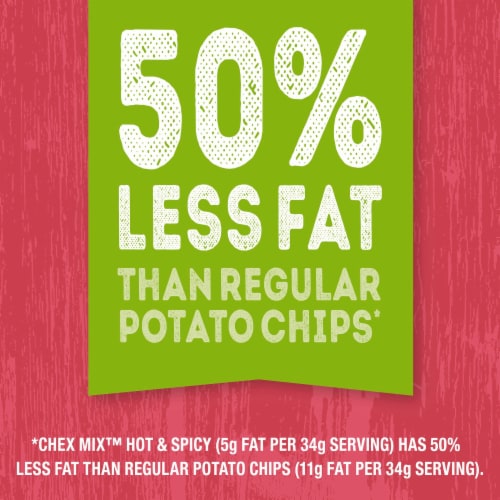 Chex Mix Hot and Spicy Snack Bag Snack Mix Perspective: right
