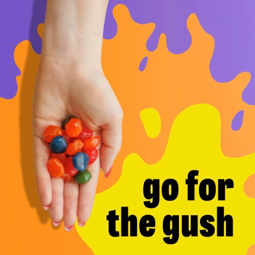 Gushers Fruit Flavored Snacks Tropical Flavor King Size Pouches Perspective: right