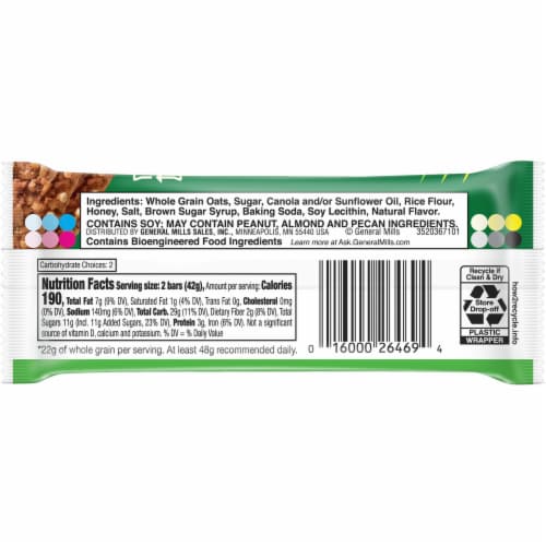 Nature Valley Oats N Honey Crunchy Granola bar Perspective: right