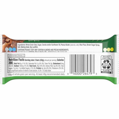 Nature Valley Peanut Butter Crunchy Granola bars Perspective: right